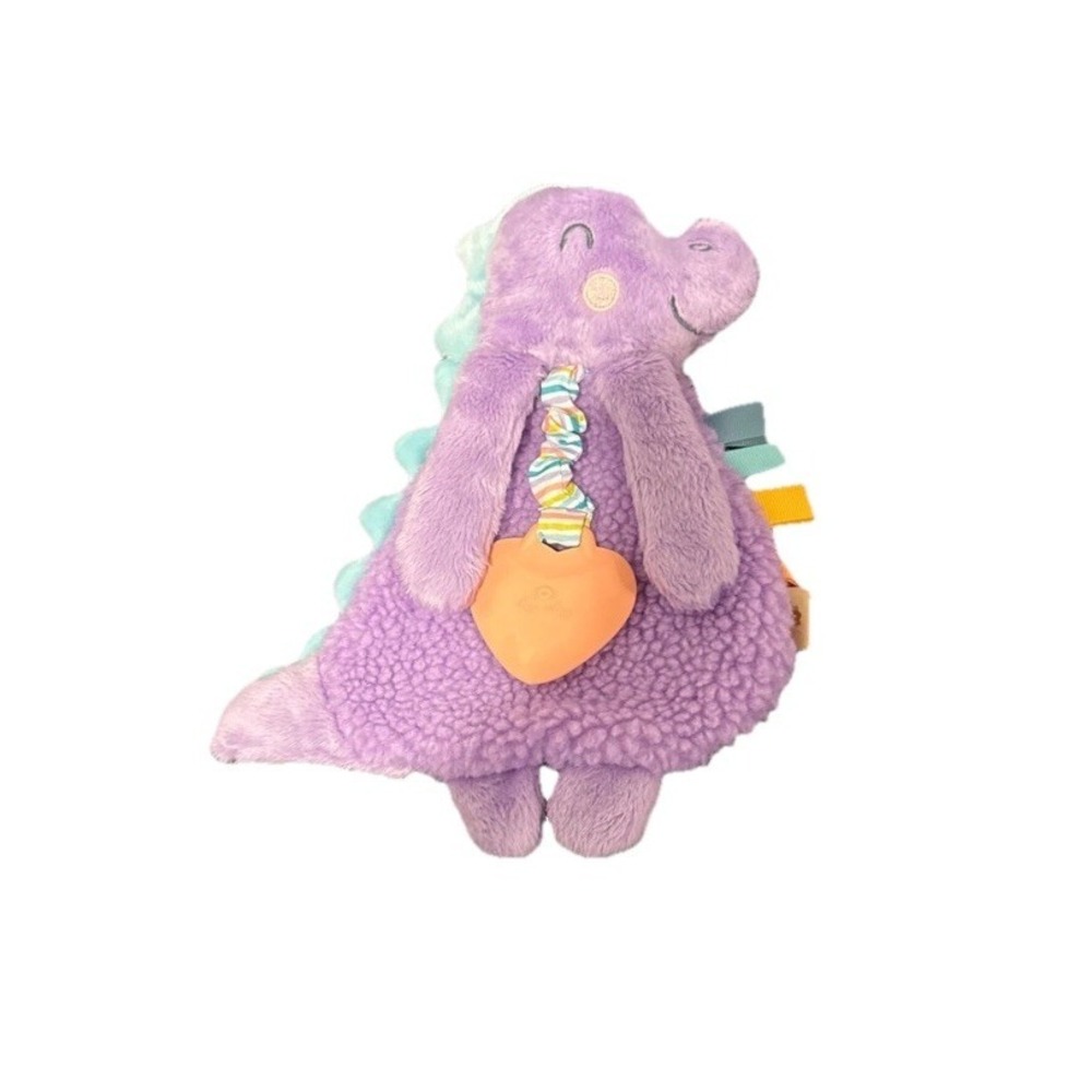 Itzy Ritzy Baby Purple Lovey Dempsey Dinosaur Girl Infant Newborn Plush‎ Toy New